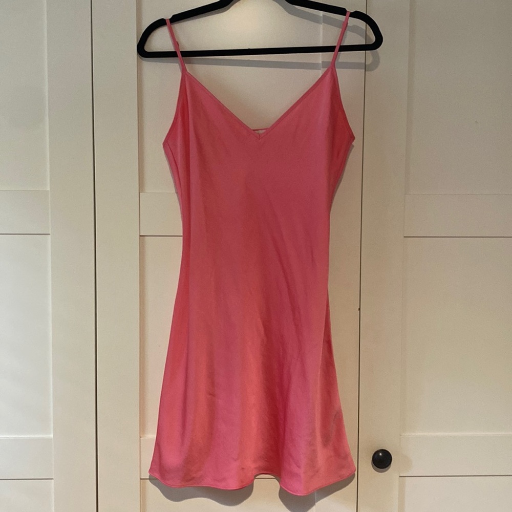 Aritzia silk slip dress
